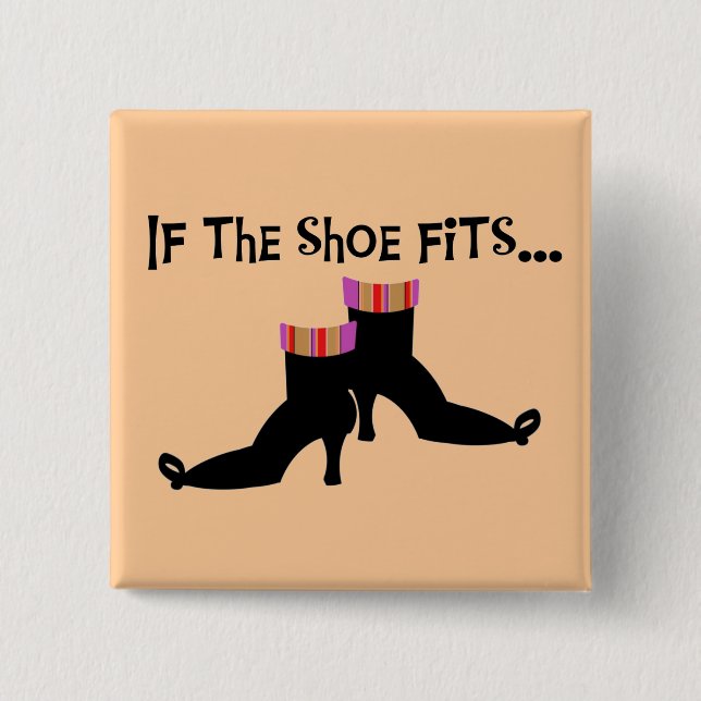 Witch Shoes T-shirts and Gifts 15 Cm Square Badge (Front)