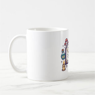 Witch Spell Book Potion Halloween Art Coffee Mug