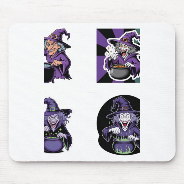Witch Sticker Pack - Magic Potions Sticker  Mouse Pad (Front)