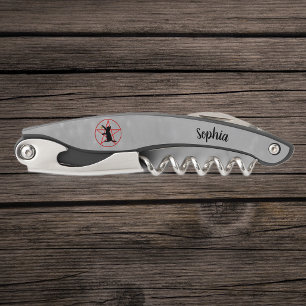 Witch Symbols black Cat Red Pentagram Circle Grey Corkscrew
