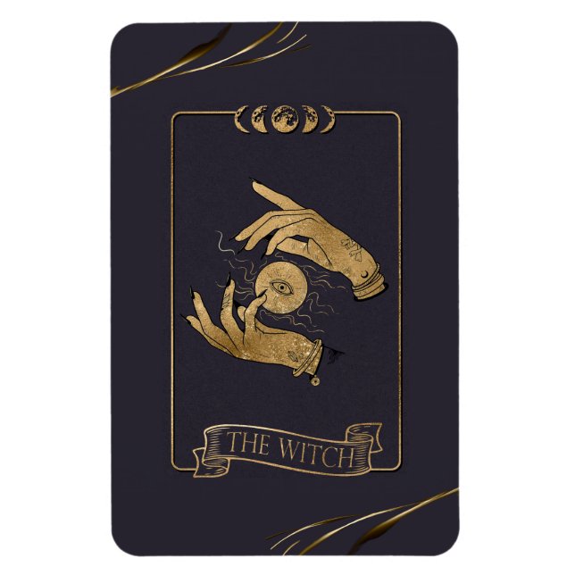 Witch Tarot Card Magnet (Vertical)