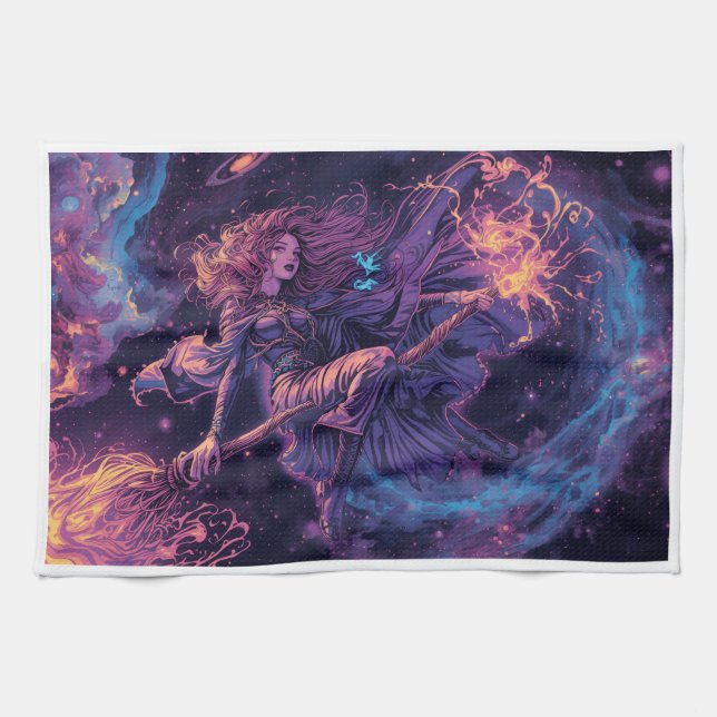 Witch tea towel (Horizontal)