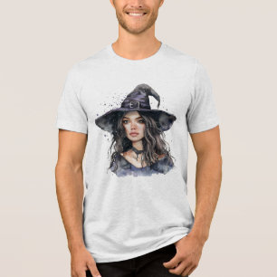 Witch-Themed Creations beautiful hat witch Tri-Blend Shirt