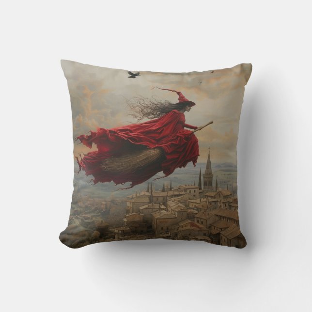 Witch Throw Pillow (Front)