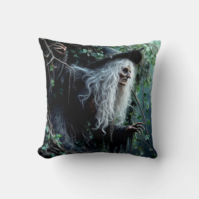 Witch Throw Pillow (Front)