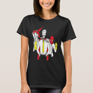 Witch Vampire Ghost Halloween Costumes Party T-Shirt