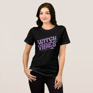 Witch Vibes Halloween Witch Tri-Blend Shirt