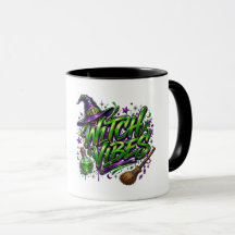 Witch Vibes Neon Green and Purple Witchcore Hallow