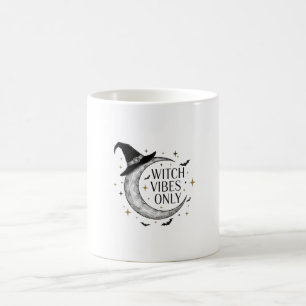 Witch Vibes Only Moon Halloween Spooky Coffee Mug