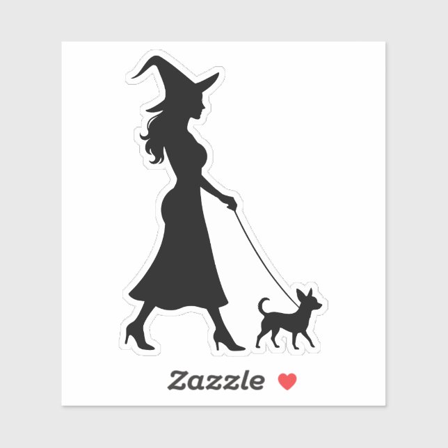 Witch Walking Chihuahua  (Sheet)