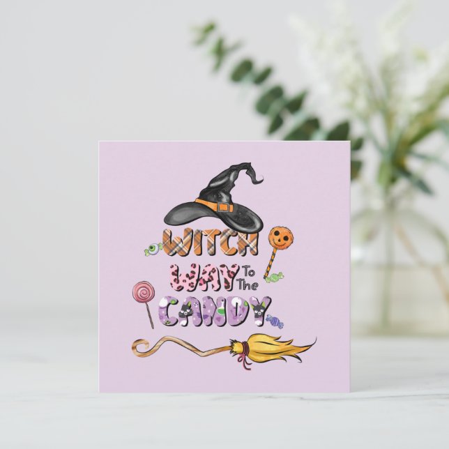 Witch Way to the Candy – Fun Halloween (Standing Front)