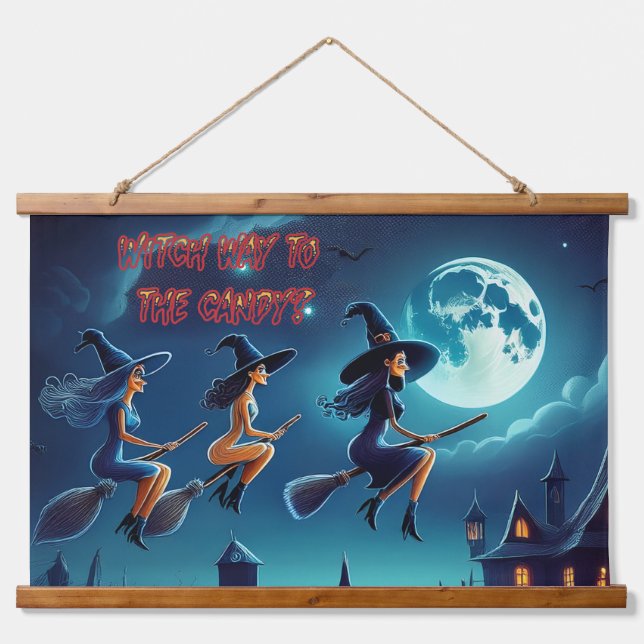Witch Way To The Candy Hanging Tapestry (Front)