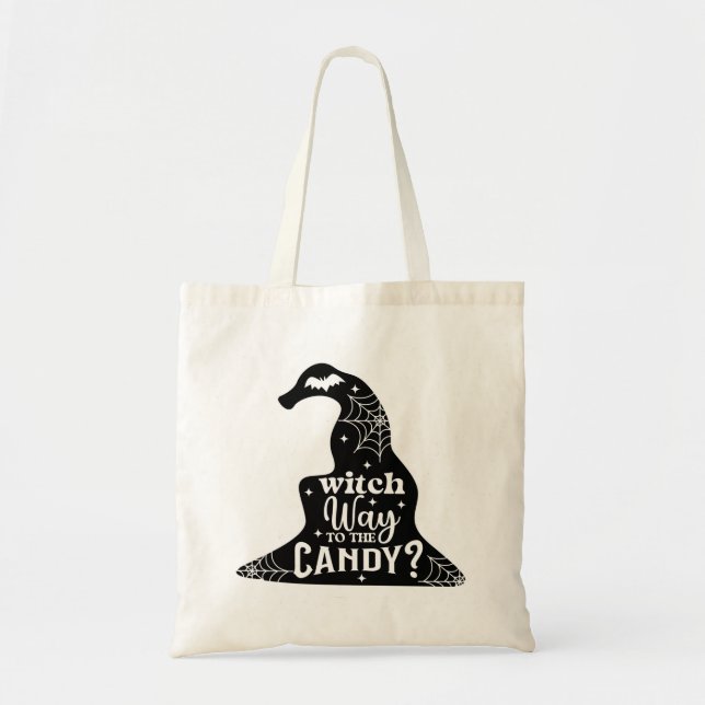 Witch Way To The Candy Tote Bag (Front)