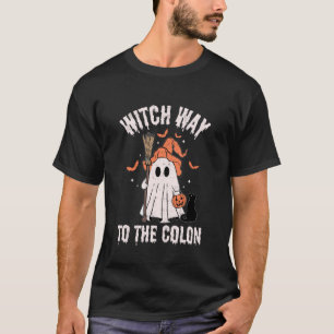 Witch Way to The Colon Gastrointestinal Endo Nurse T-Shirt