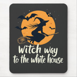 Witch Way to the White House Election Kamala Mouse Pad