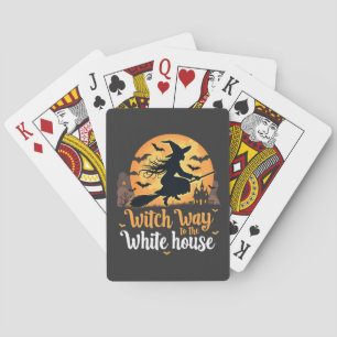 Witch Way to the White House Playing Cards