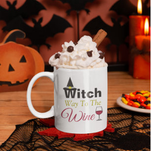 Witch Way To The Wine Coffee Mug