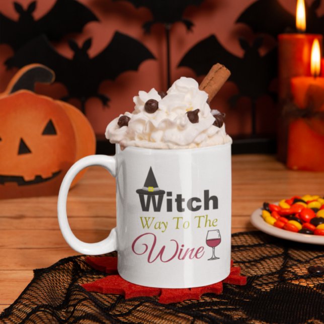 Witch Way To The Wine Coffee Mug (Creator Uploaded)