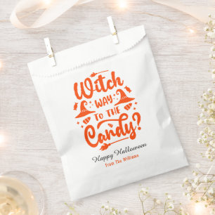 Witch Why To The Candy Editable Color Halloween  Favour Bag