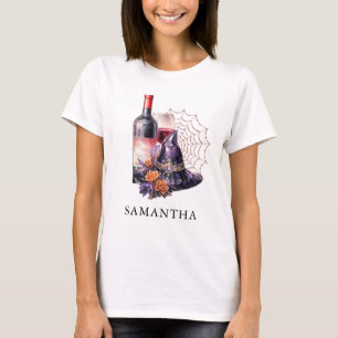  Witch Wine  Gothic  Bachelorette Party  T-Shirt