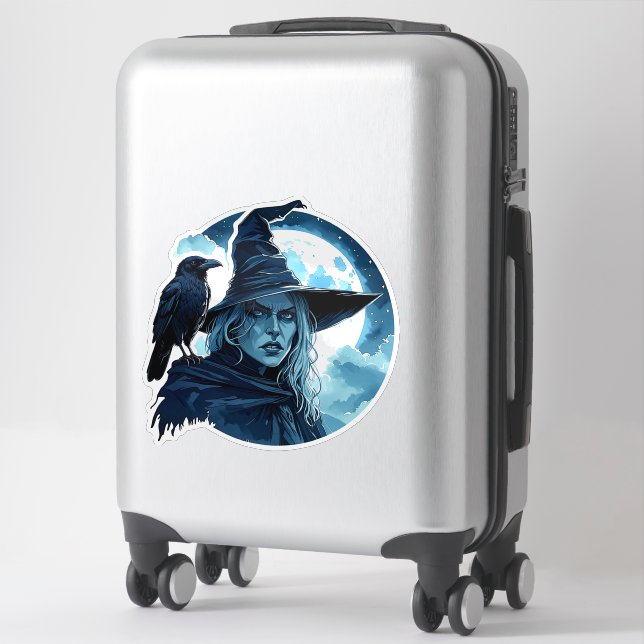 Witch with a Raven - Halloween Fan Fun 2 (Suitcase)
