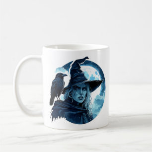 Witch with a Raven - Halloween Fan Fun 2 Coffee Mug