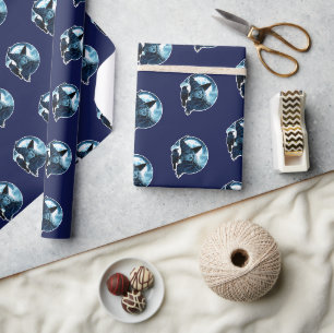 Witch with a Raven - Halloween Fan Fun 2 Wrapping Paper