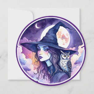 Witch with an Owl - Halloween Fan Fun 2