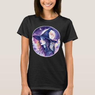 Witch with an Owl - Halloween Fan Fun 2 T-Shirt
