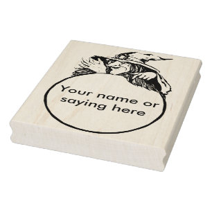 Witch with crystal ball 2 illustration art stamp