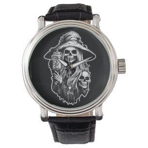 Witch with lantern Halloween Watch