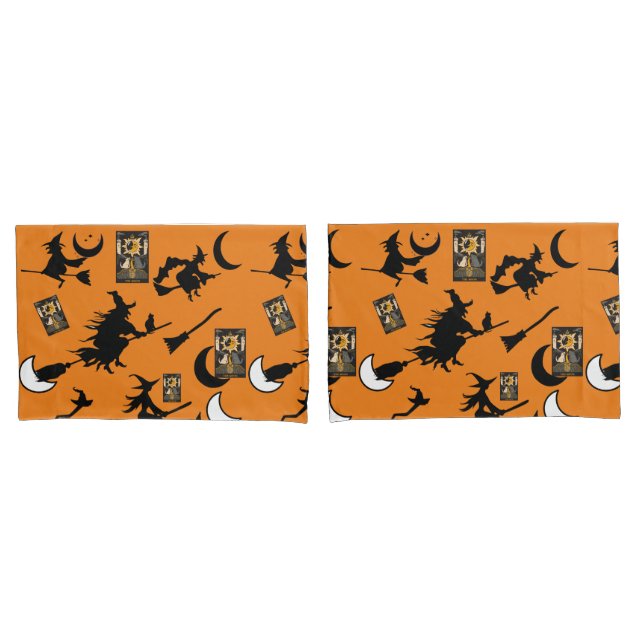 Witch wizard blackcat moon bloomstick pillowcase (Front-Set)