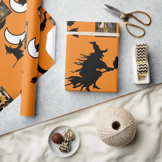 Witch wizard blackcat moon bloomstick wrapping paper (Crafts)