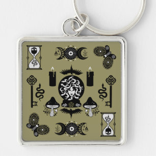 Witchcore Aesthetic Decor Key Ring