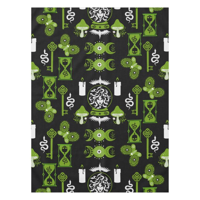 Witchcore Aesthetic Decor Tablecloth (Front)