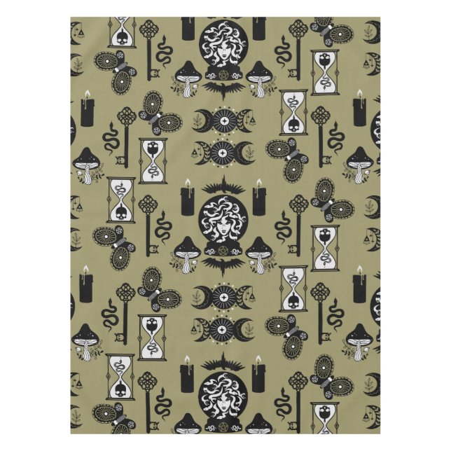 Witchcore Aesthetic Decor Tablecloth (Front)