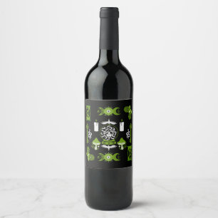 Witchcore Aesthetic Decor Wine Label