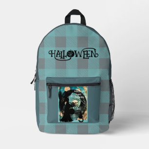 Witchcraf and Wizardry , Halloween Scary Printed Backpack