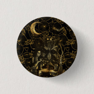 witchcraft 3 cm round badge