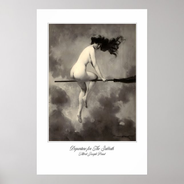 Witchcraft Art Print Departure for Sabbath by (Front)