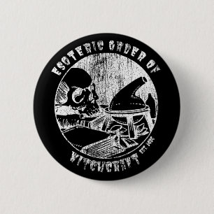 Witchcraft Magic Order Occult Witch Alchemist 6 Cm Round Badge