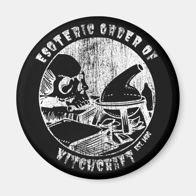 Witchcraft Magic Order Occult Witch Alchemist Magnet (Front)