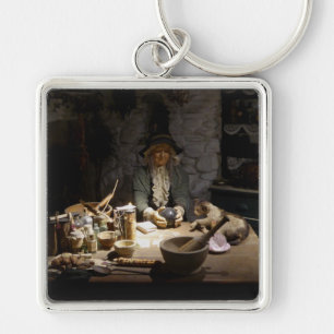 Witchcraft Museum display of a Witch Key Ring
