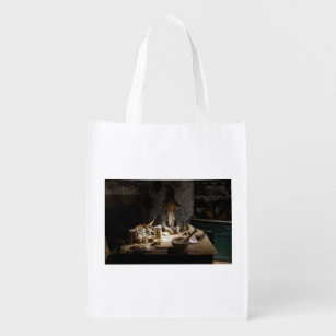 Witchcraft Museum display of a Witch Reusable Grocery Bag