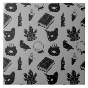 Witchcraft Pattern I Ceramic Tile