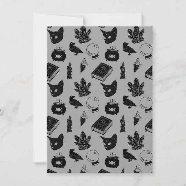 Witchcraft Pattern I Invitation (Front)