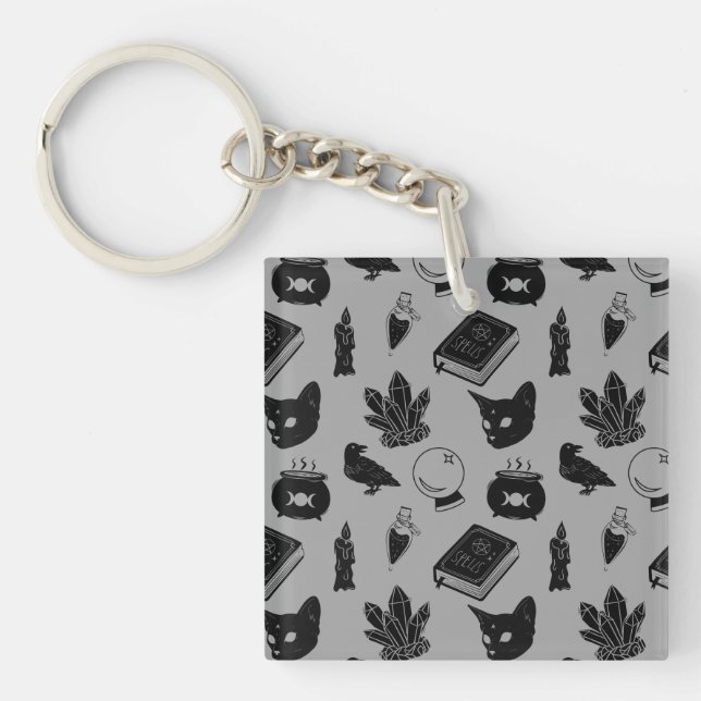 Witchcraft Pattern I Key Ring (Front)