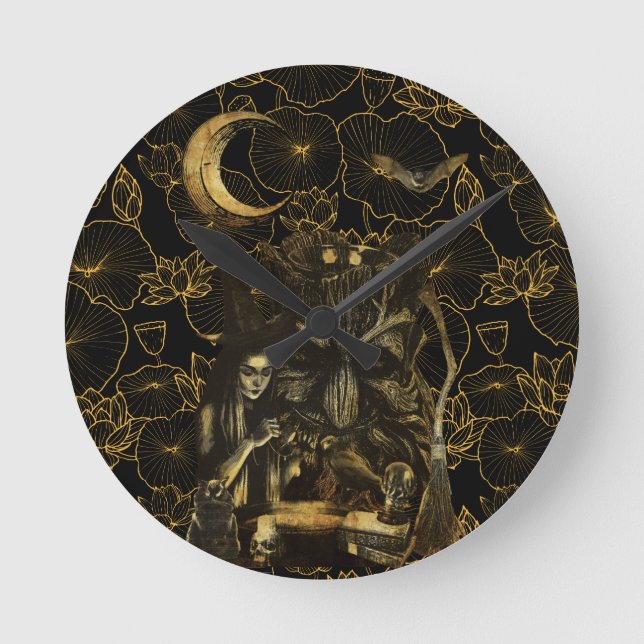 witchcraft  round clock (Front)