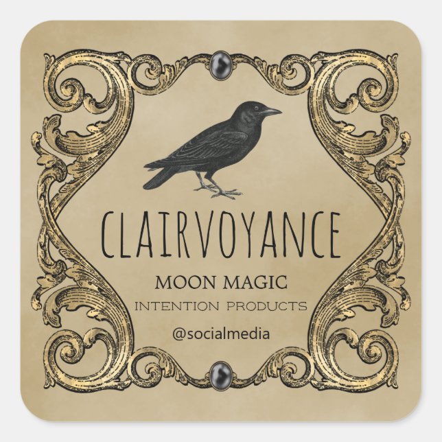 Witchcraft Spell Jar And Candle Labels (Front)