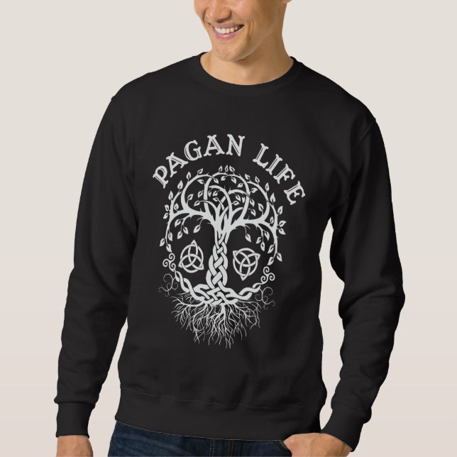 Witchcraft Wiccan Pagan Tree Of Life 13 Sweatshirt (Front)